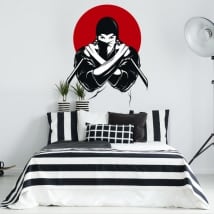 Vinilos y pegatinas silueta ninja