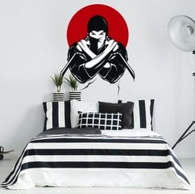 Vinilos y pegatinas silueta ninja