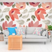 Fotomurales de vinilos con flores naturaleza