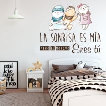 Vinilos decorativos y pegatinas frases de amor