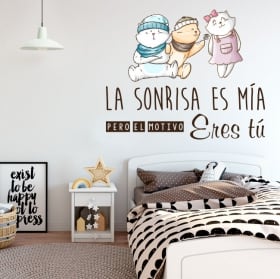 Vinilos decorativos y pegatinas frases de amor