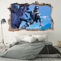 Vinilos y pegatinas fortnite 3d