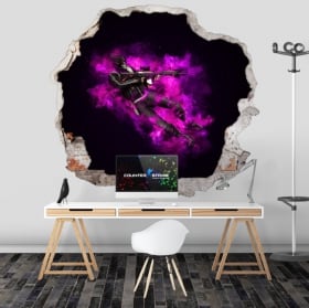 Vinilos adhesivos counter strike cs go 3d