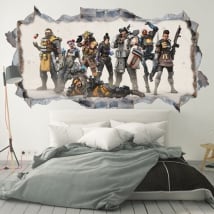 Vinilos decorativos y pegatinas apex legends 3d