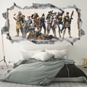 Vinilos decorativos y pegatinas apex legends 3d