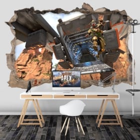 Vinilos paredes apex legends 3d