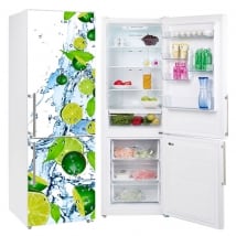 Vinilos neveras limones salpicadura agua