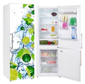 Vinilos neveras limones salpicadura agua