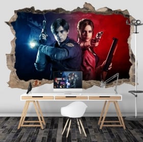 Vinilos paredes resident evil 3d
