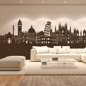 Vinilos y pegatinas skyline italia