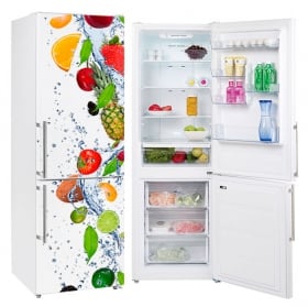 Vinilos neveras frutas en el agua