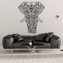 Vinilos y pegatinas elefante tribal
