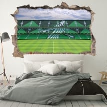 Vinilos 3d estadio de fútbol benito villamarín real betis balompié