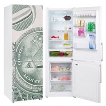 Vinilos decorativos neveras dólar estados unidos