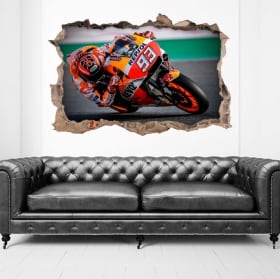 Vinilos 3d motogp marc márquez honda