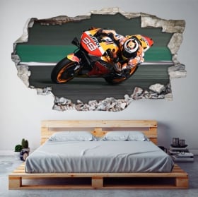 Vinilos 3d motogp jorge lorenzo honda