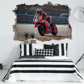 Vinilos adhesivos 3d motogp marc márquez honda