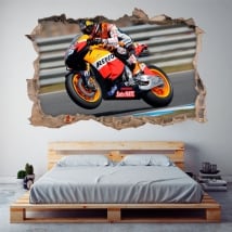 Vinilos 3d motogp dani pedrosa honda