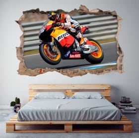 Vinilos 3d motogp dani pedrosa honda