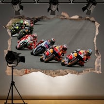 Vinilos 3d motogp circuito de jerez-ángel nieto