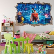 Vinilos decorativos 3d disney ralph rompe internet