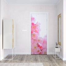 Vinilos para puertas flor de cerezo japonés