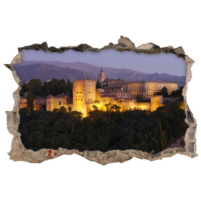 🥇 Vinilos adhesivos 3d la alhambra de granada españa 🥇