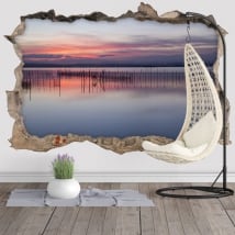 Vinilos 3d parque natural de la albufera de valencia españa