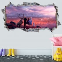 Vinilos infantiles o juveniles 3d disney frozen 2