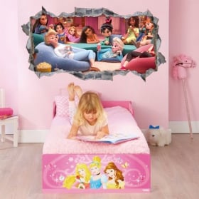 Pegatinas de vinilos 3d disney ralph rompe internet