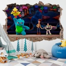 Vinilos infantiles 3d toy story 4