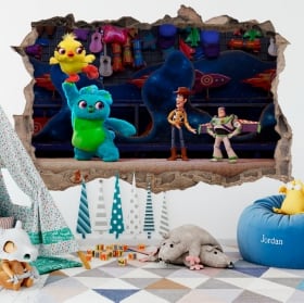 Vinilos infantiles 3d toy story 4