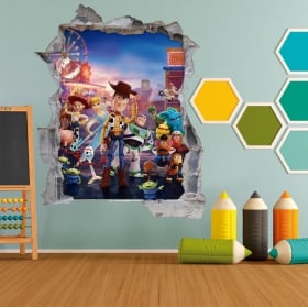 Vinilos infantiles y juveniles 3d toy story 4