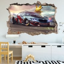 Pegatinas de vinilos 3d pikachu pokémon bmw m2
