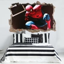 Vinilos 3d spiderman o hombre araña