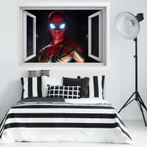 Vinilos ventana 3d spider-man lejos de casa