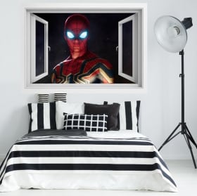 Vinilos ventana 3d spider-man lejos de casa