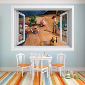 Vinilos infantiles ventana toy story 4