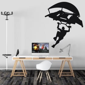 Vinilos y pegatinas videojuego fortnite ala delta o planeador