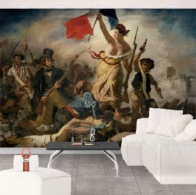 Fotomurales eugène delacroix la libertad guiando al pueblo