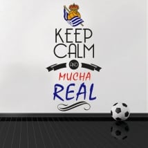 Pegatinas vinilos de fútbol keep calm and mucha real