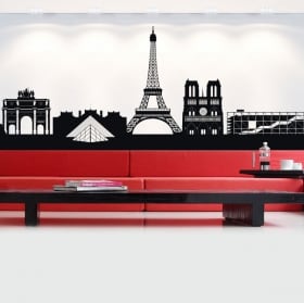 Vinilos y pegatinas skyline francia