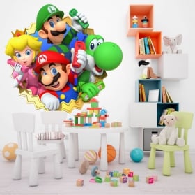 Vinilos decorativos infantiles o juveniles mario party