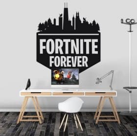 Vinilos y pegatinas fortnite forever