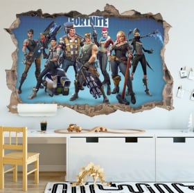 Pegatinas de vinilos videojuego fortnite 3d