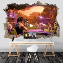Vinilos adhesivos de fortnite 3d