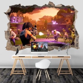 Vinilos adhesivos de fortnite 3d