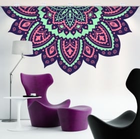 Vinilos y pegatinas mitad de mandala