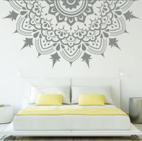 Vinilo decorativo mitad de mandala