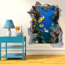 Vinilos 3d mundo marino